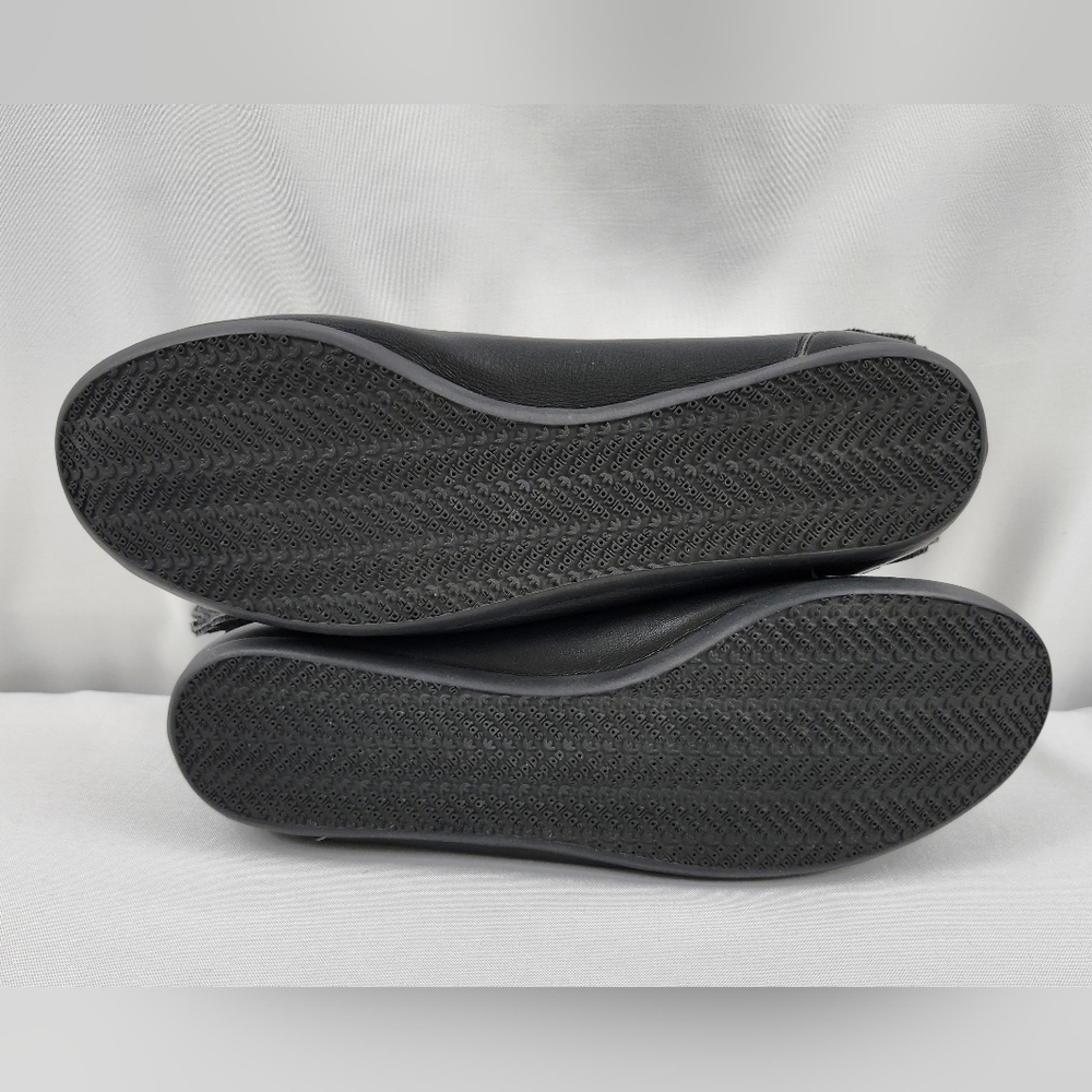 Jeremy Scott x Adidas Winged Ballet Flats Black Leather Size 9 - Picture 3 of 9